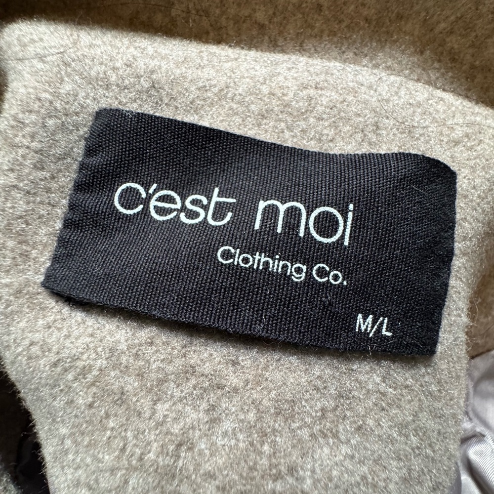 C’est Moi taupe beige long coat - Picture 6 of 7